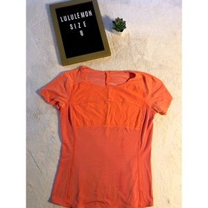 Lululemon SS with open back size 8